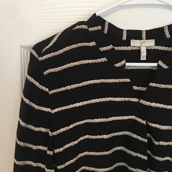 Joie | silk button and tie front blouse - Picture 2 of 5